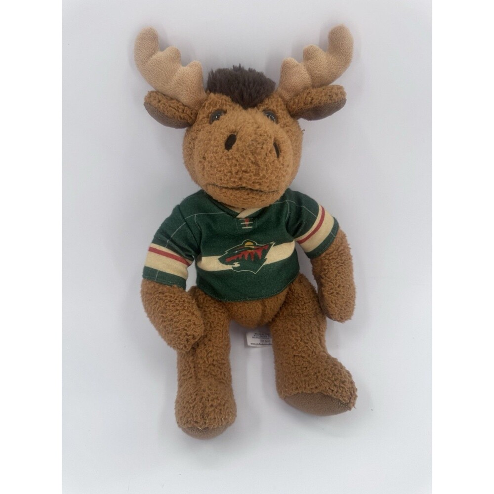 Stuffed Moose Animal House Plush NHL Minnesota Wild Hockey Mascot HTF Retired